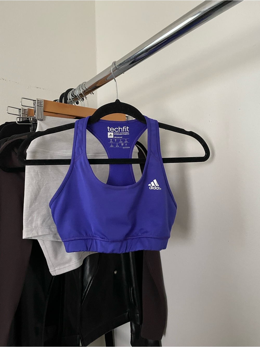 3/$15 Adidas Techfit Purple Sports Bra